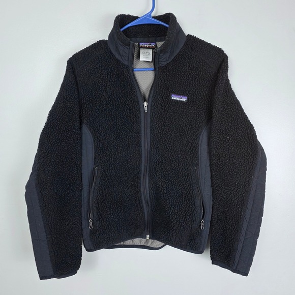 Patagonia Jackets & Blazers - Patagonia Synchilla Fleece Retro-X Deep Pile Jacket Black High 2008 Size S Zip
